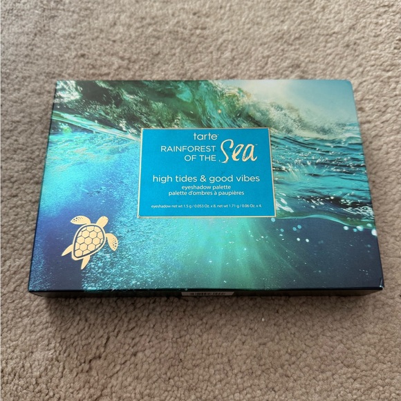 Tarte High Tides & Good Vibes Eyeshadow Palette - Blue and Gold - Picture 1 of 5